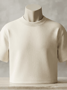 Stack of heavyweight cotton tees